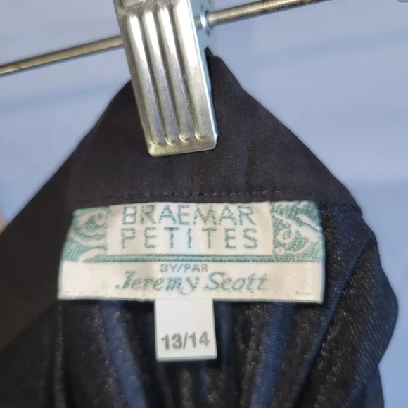 Vintage Braemar Jeremy Skott Black Skirt Side Zipper size 13/14 - Picture 6 of 6